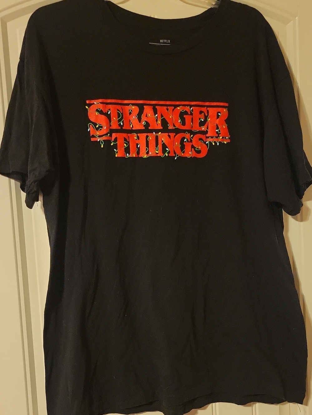Netflix Stranger Things Black Graphic Tee Sz XL